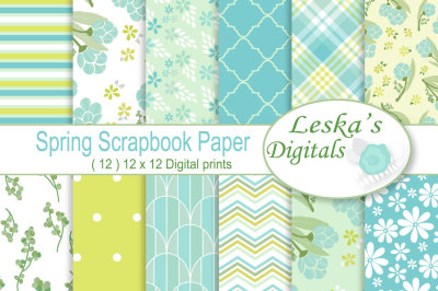 Spring Floral Digital Paper