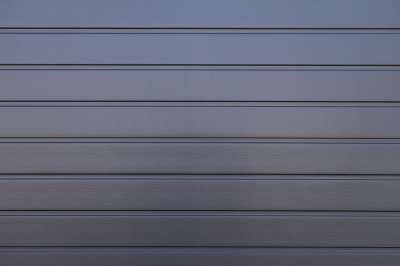 Dark Gray Painted Corrugated Steel Fence Texture Wall
