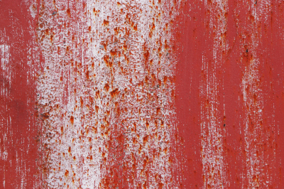 Red and White Rusty Paint Wall Texture. Brush Strokes.
