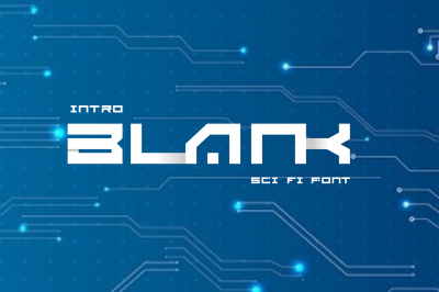 BLANK - Sci Fi Font