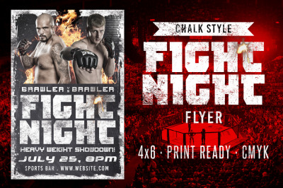 Chalk Fight Night Flyer