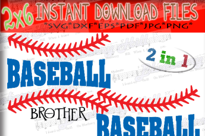 Baseball brother SVG - Sports Brother svg - Baseball familly Svg - Bas