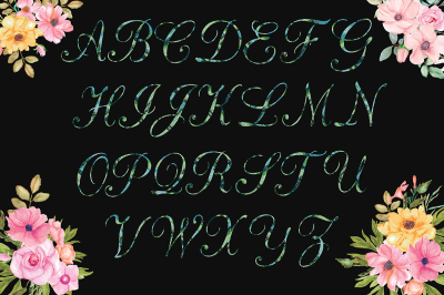 Sparkly Letters Clipart