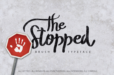 The Stopped Brush Typeface 