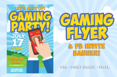 Gaming Party Flyer