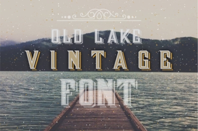 Vintage Old Lake Letters