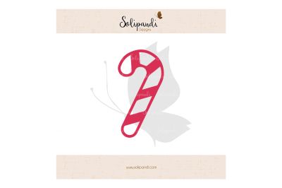 Christmas Candy Cane - SVG Cut Files - SVG and DXF Cut Files - for Cricut, Silhouette, Die Cut Machines // scrapbooking // paper crafts #139