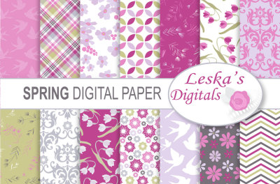 Spring Digital Papers