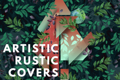 Creative herbal abstract folk music album artworks