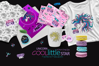 Unicorn. Cool. Little Star.