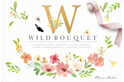Wild Bouquet Florals and Leaves