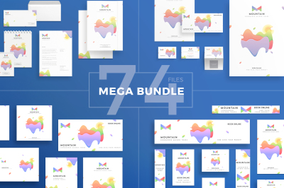 Design templates bundle | flyer, banner, branding | Mountain Tours