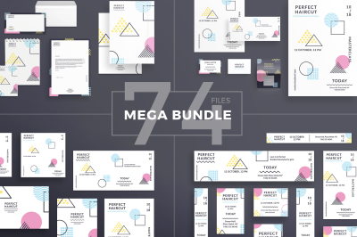 Design templates bundle | flyer, banner, branding | Hair Salon