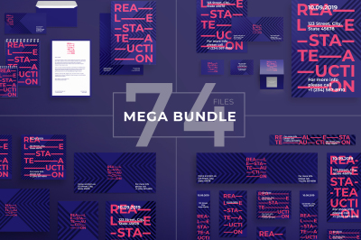 Design templates bundle | flyer, banner, branding | Real Estate