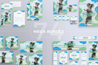 Design templates bundle | flyer, banner, branding | Fitness Gym