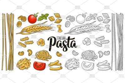 Different types ITALIAN PASTA