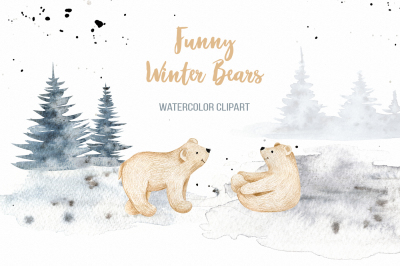 Funny Winter Bears