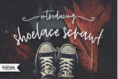 Shoelace Scrawl, a handwriting font
