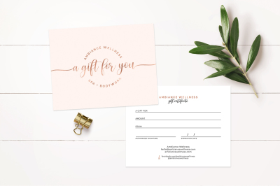Modern Gift Certificate Template