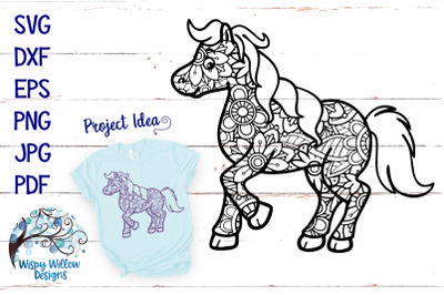Horse Zentangle SVG