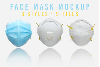Face Mask Mockup Set
