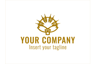 Logo Gold Vector Fan Motif Ornaments