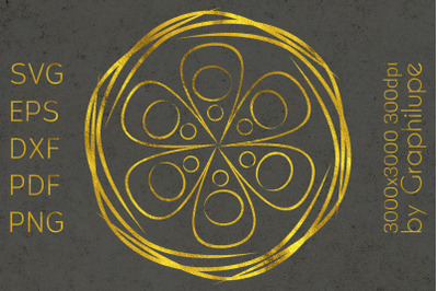Simple Tribal Mandala cut file SVG no.15