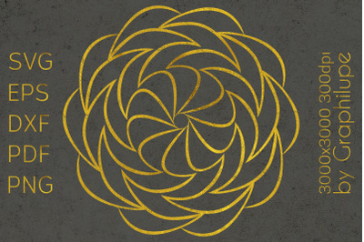 Simple Tribal Mandala cut file SVG no.18