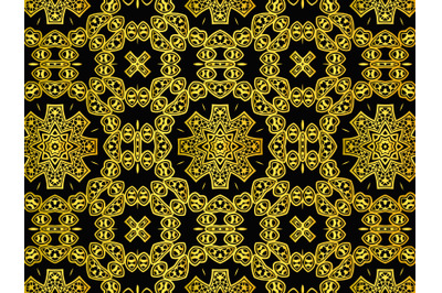 Pattern Abstract Gold Color Design