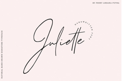 Juliette | Signature Font
