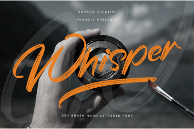 Whisper | Natural Dry Brush Font