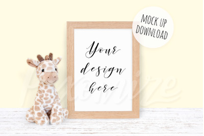 Nursery Wooden Frame Mockup