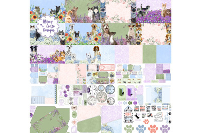 Cats &amp; Dogs Printable Journal &amp; Paper Crafts Kit