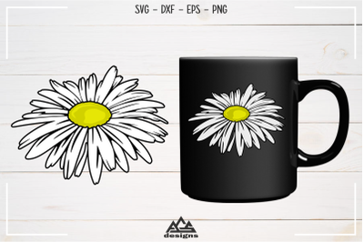 Daisy Flower Svg, Dxf, Eps, Png, Cutting File Design