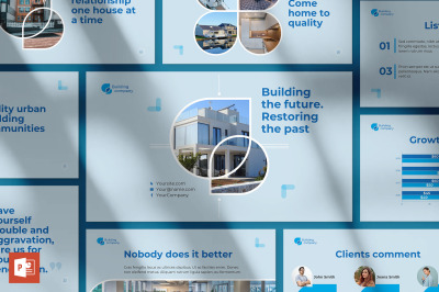 Building Company PowerPoint Presentation Template