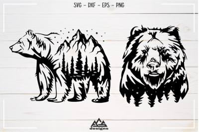 Bear Art Decals Svg Design
