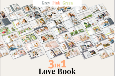 3 in 1 / Photo Album Template Bundle