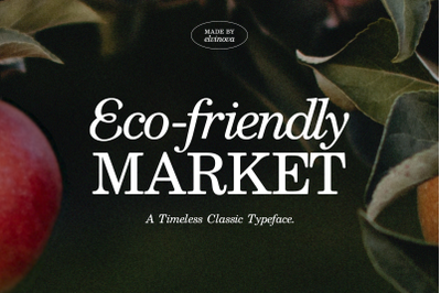 Serif font with Italics