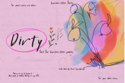 Dirty Handwritten Font
