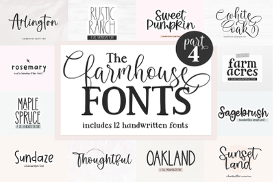 Farmhouse Font Bundle | Part 4