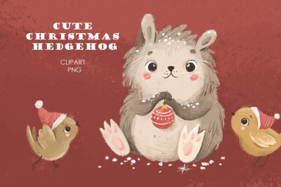 Hand Draw Christmas Bunny