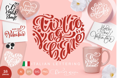 Ti Voglio Bene Valentino Love Italian text