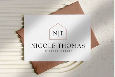 Realtor Interior Design Vector Logo