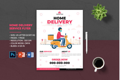 Multipurpose Home Delivery Service Flyer Template