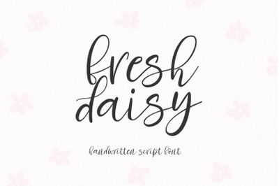 Fresh Daisy - Farmhouse Script Font