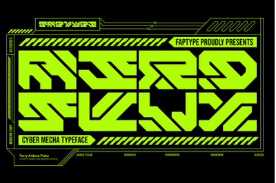 Aero Flux | Modern Cyber Mecha Game Font