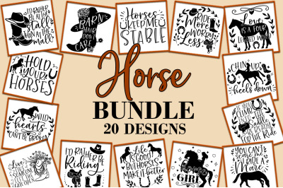 Horse SVG Bundle Sublimation Cut file