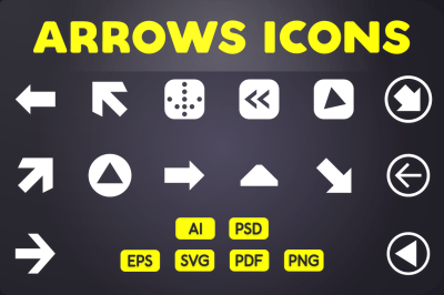 Glyph Icon: Arrows Icons