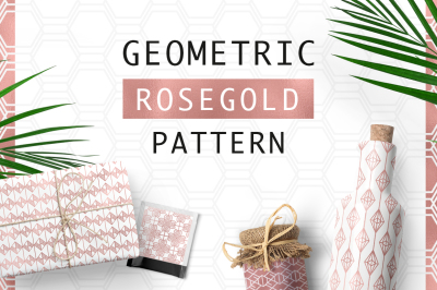 Geometric Rosegold Pattern