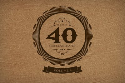 40 Circular Shapes - Vector - Vol. 4